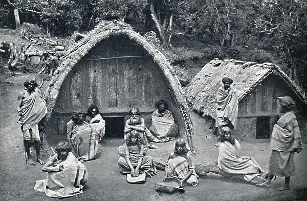 A Toda home in a mand (native hamlet), India, 1902. Artist: Bourne & Shepherd