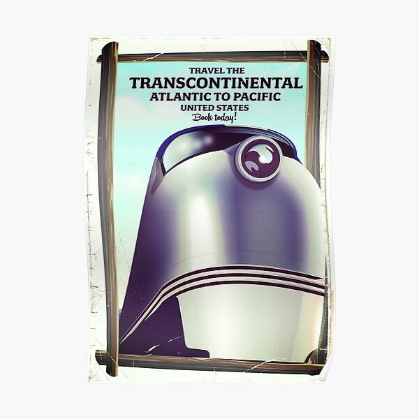 Transcontinental Railroad Posters for Sale | Redbubble