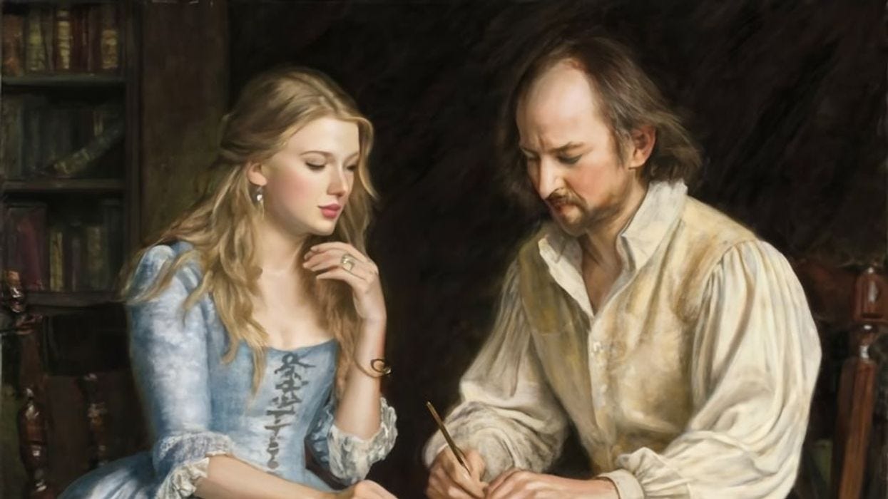Taylor Swift and William Shakespear.