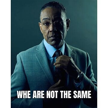 We Are Not The Same" Poster for Sale by RedAGHLA | Redbubble