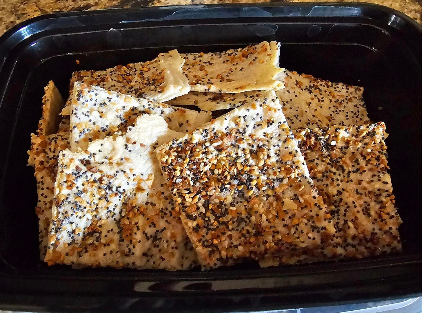 Sourdough crackers