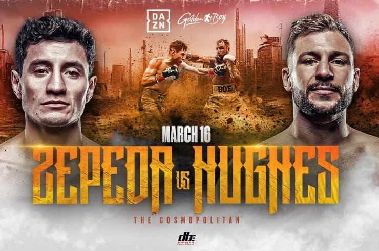 Zepeda-Hughes for the WBA eliminator fight on March 16 – World Boxing  Association