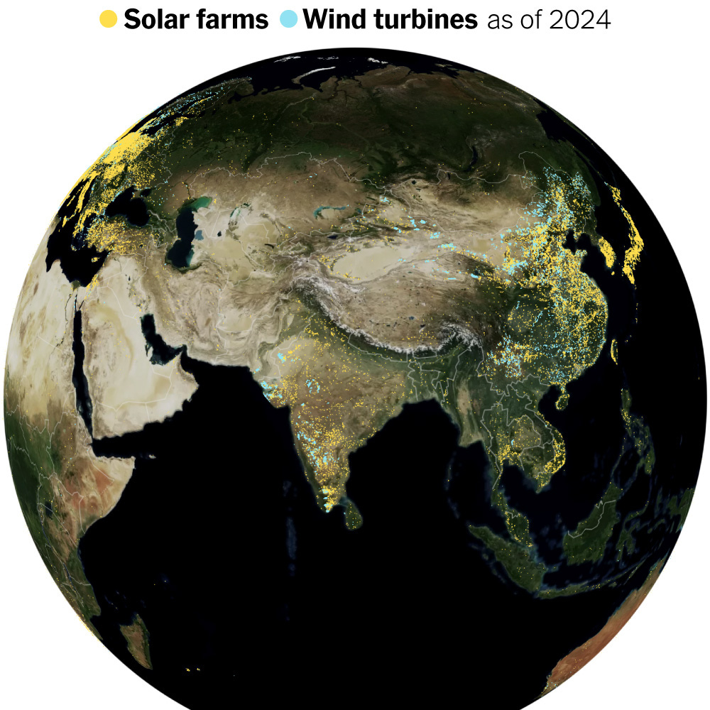Here's What the Rise of Clean Energy Looks Like From Space - The ...