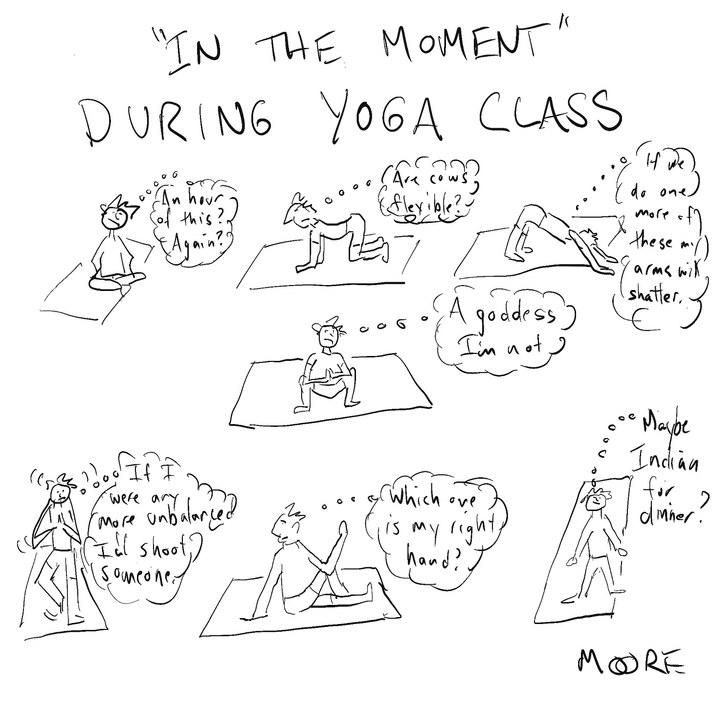 Thoughts during yoga class