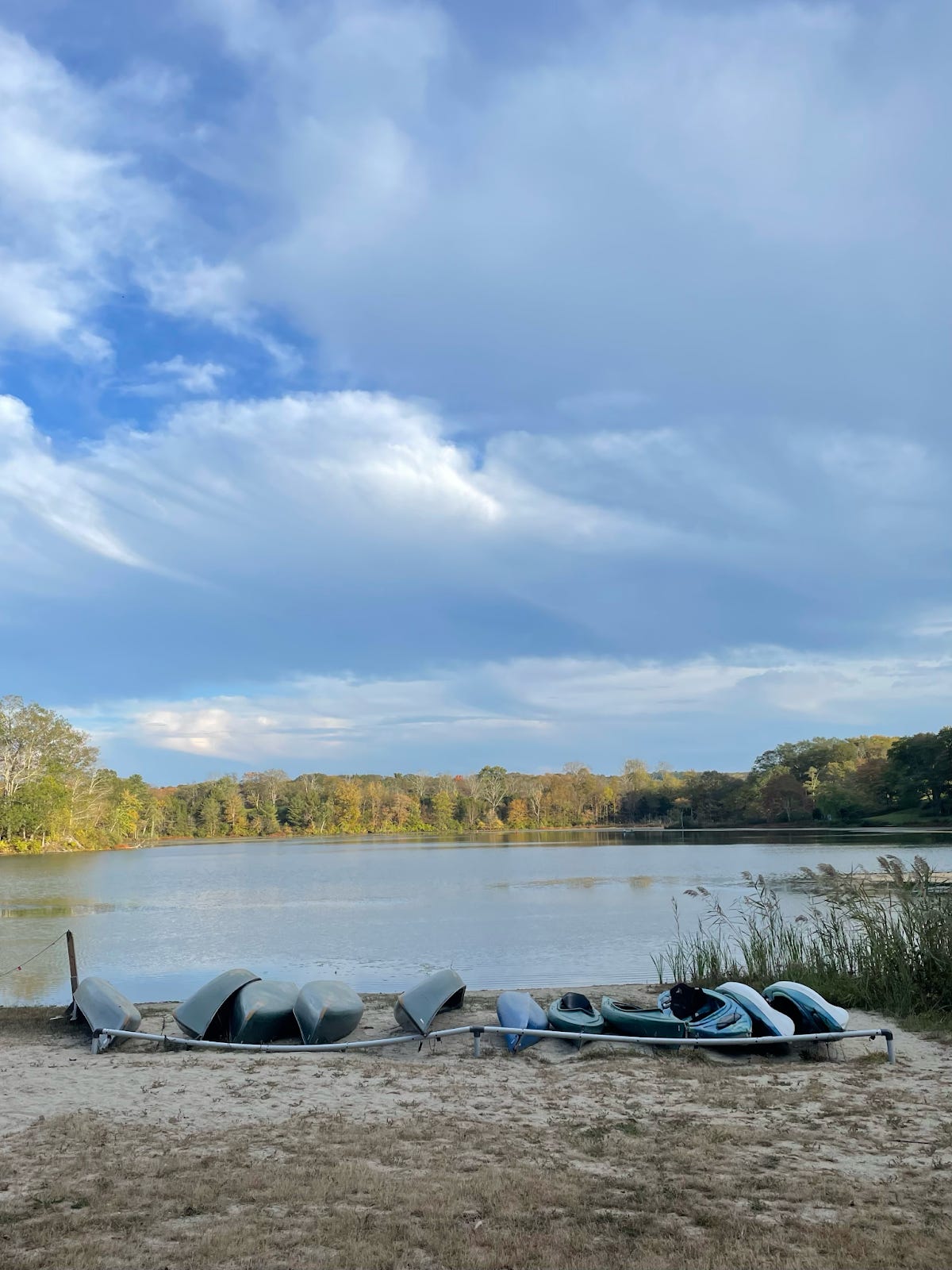 Photo of a lake with canoes at Omega Institute, Rhinebeck, NY