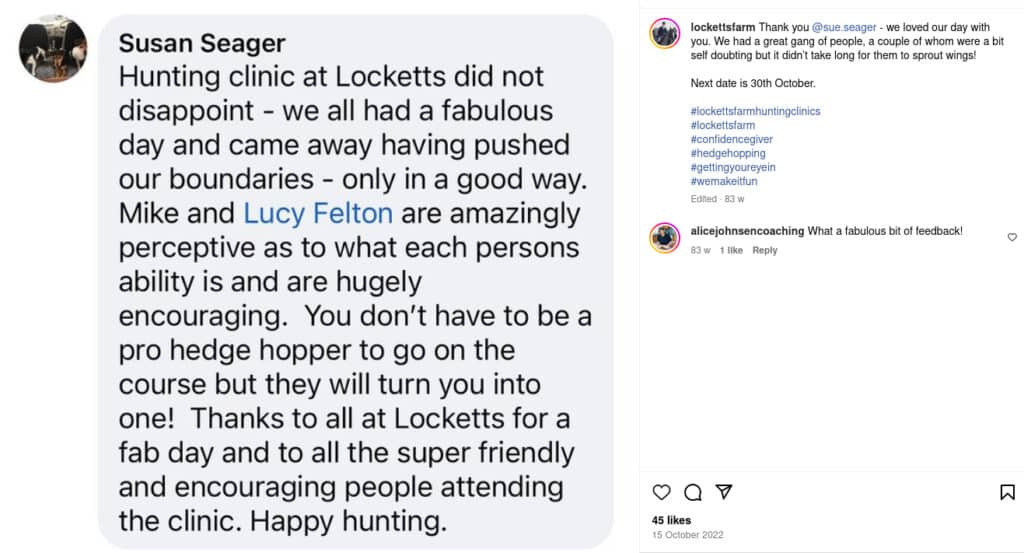 Locketts Farm Instagram