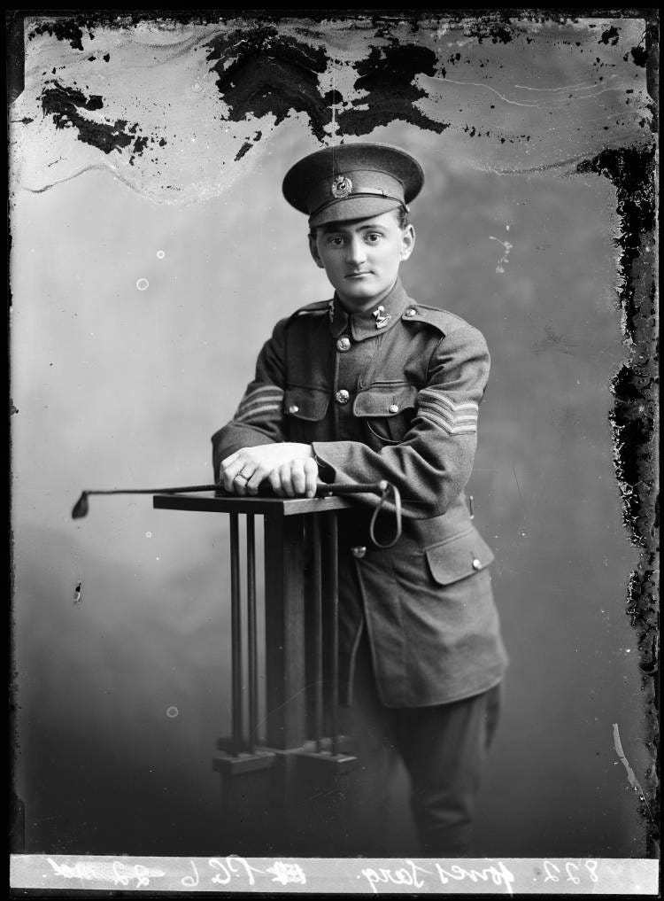 Portrait of a soldier; Sargeant Jones
