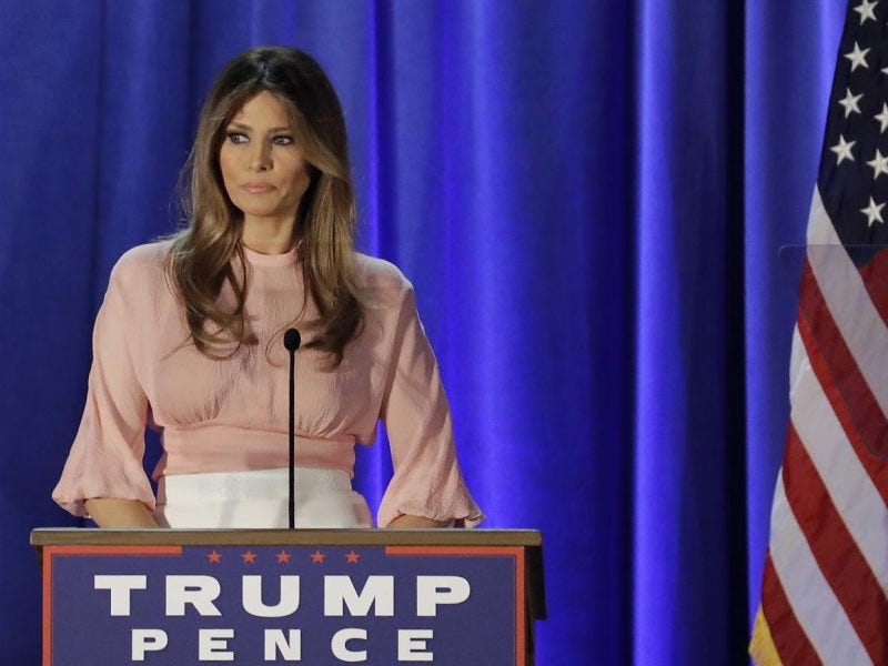 melania trump work history