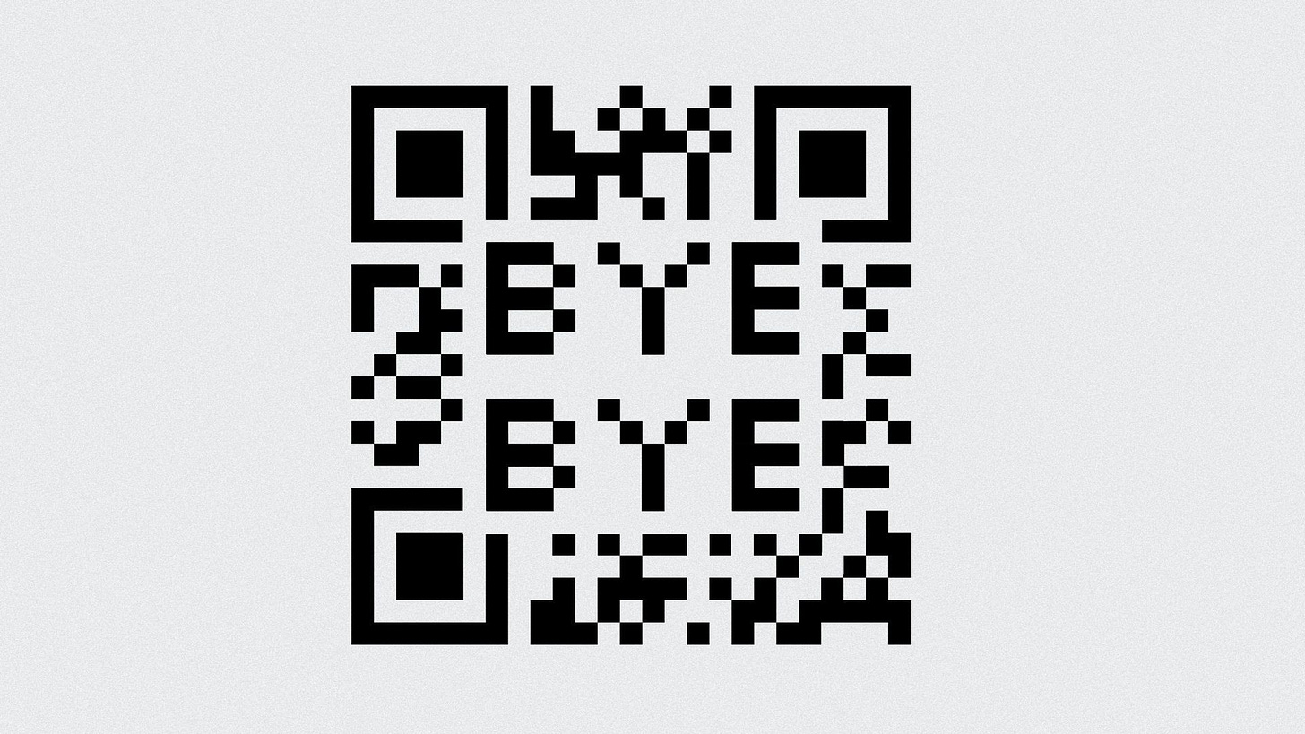 Illustration of a QR code with 