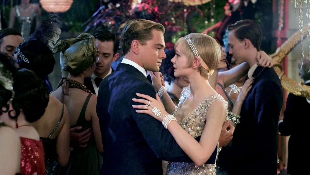 Leonardo DiCaprio and Carey Mulligan in Baz Luhrman's adaptation of The Great Gatsby.