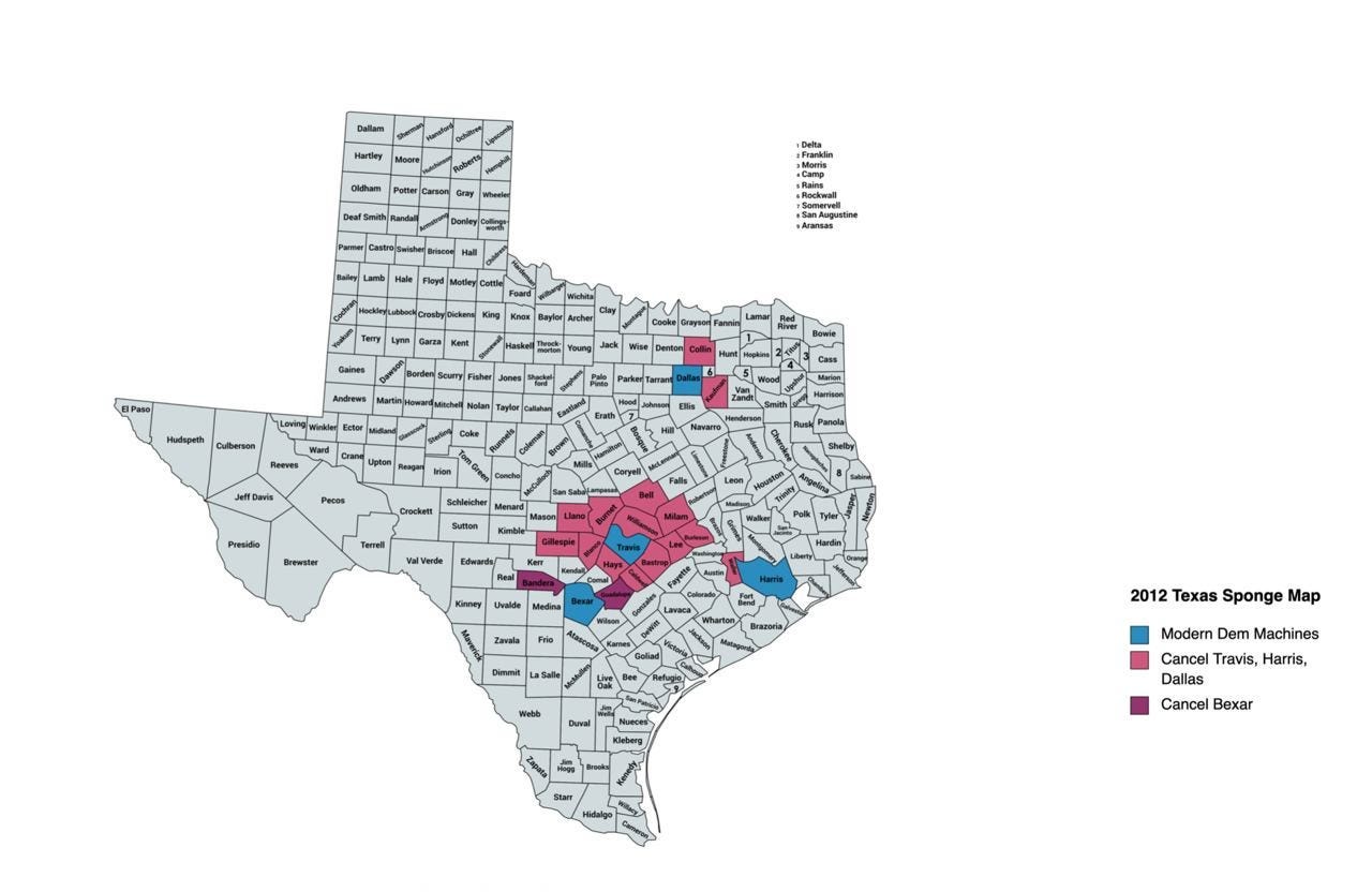 A map of texas with different colored states

AI-generated content may be incorrect.