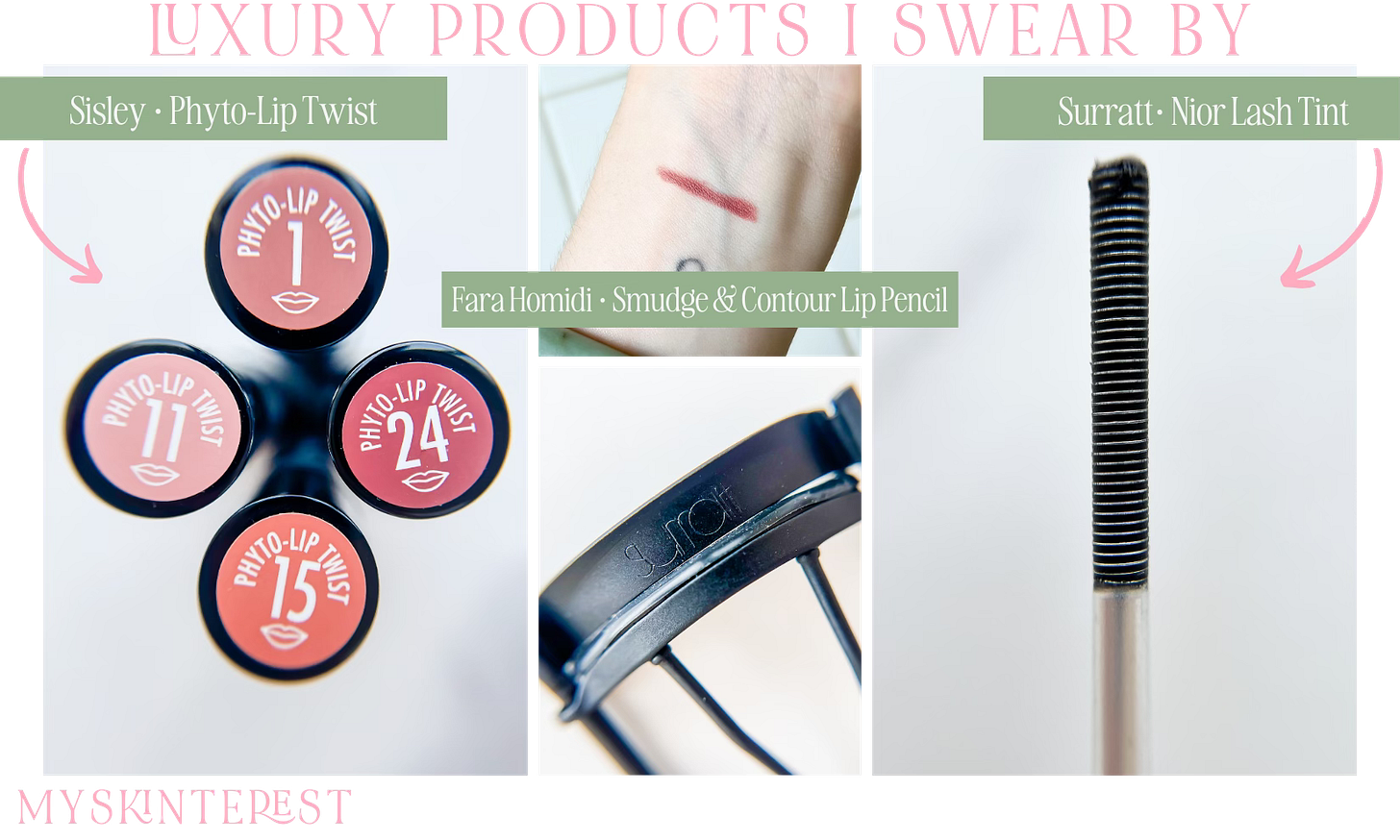 Fara Homidi Sisley Givenchy Victoria Beckham Beauty Tom Ford Hermes Dior Chanel Byredo Surratt Hourglass YSL Makeup by Mario Fifteen Luxury Makeup Products I Swear By