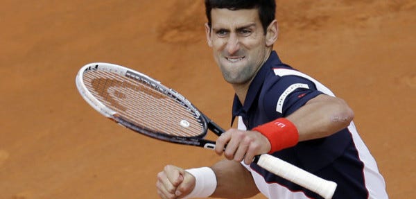 novak djokovic beats nicolas almaro 2015 rome masters open