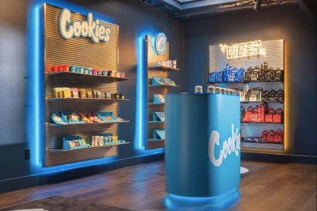 L'intérieur d'une boutique Cookies L'intérieur d'une boutique Cookies