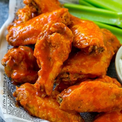 Baked Buffalo Wings - Dinner at the Zoo