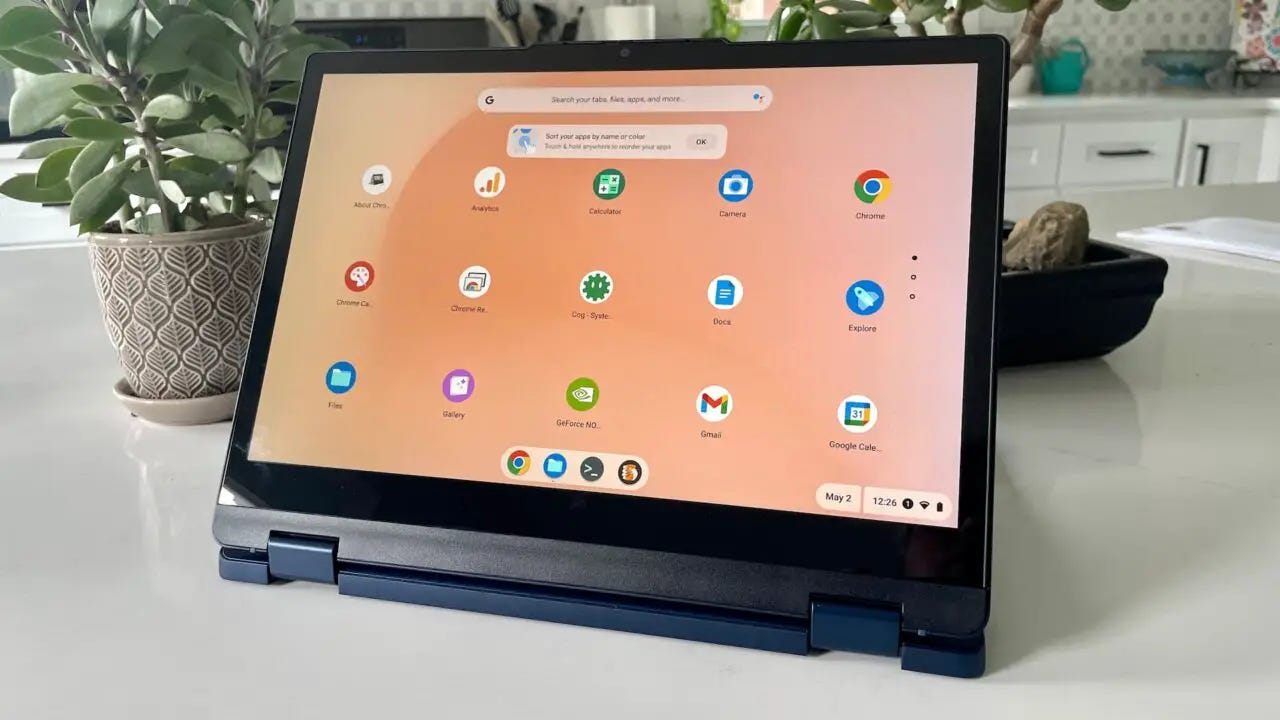 Lenovo Flex 3 Chromebook display rotation