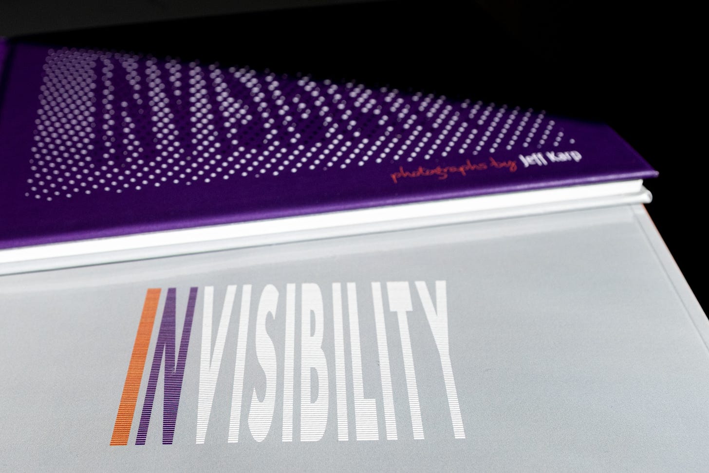 front and back covers of my photobook, invisibility