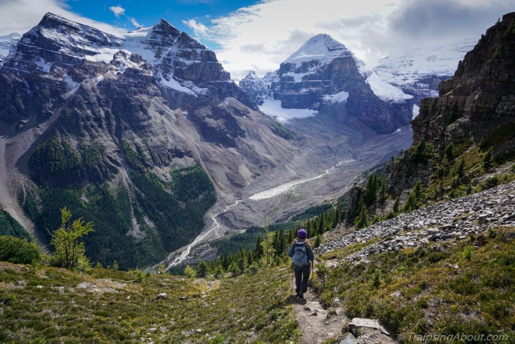 Hiking a couple hours north of Fernie in Banff.