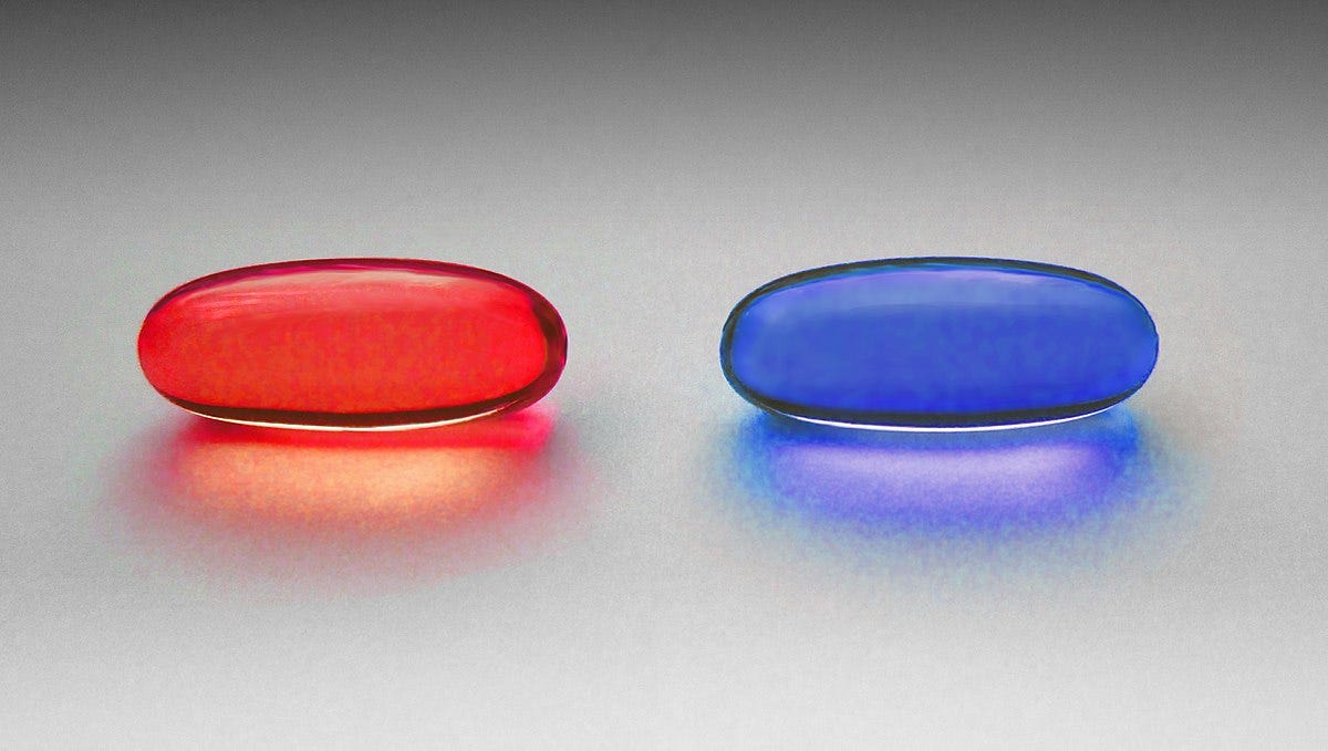 Red pill and blue pill - Wikipedia