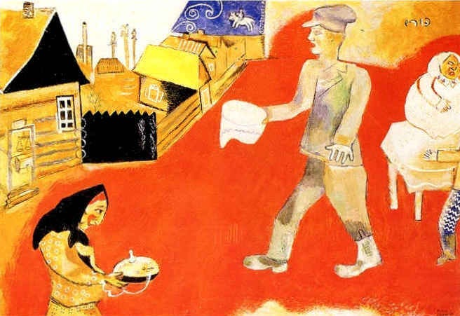 Purim, c.1918 - Marc Chagall - WikiArt.org