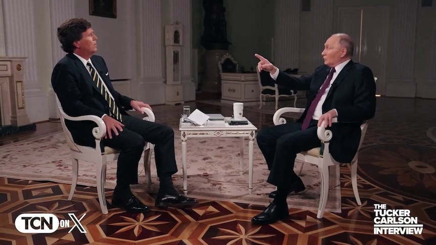 Tucker & Putin - Media Watch