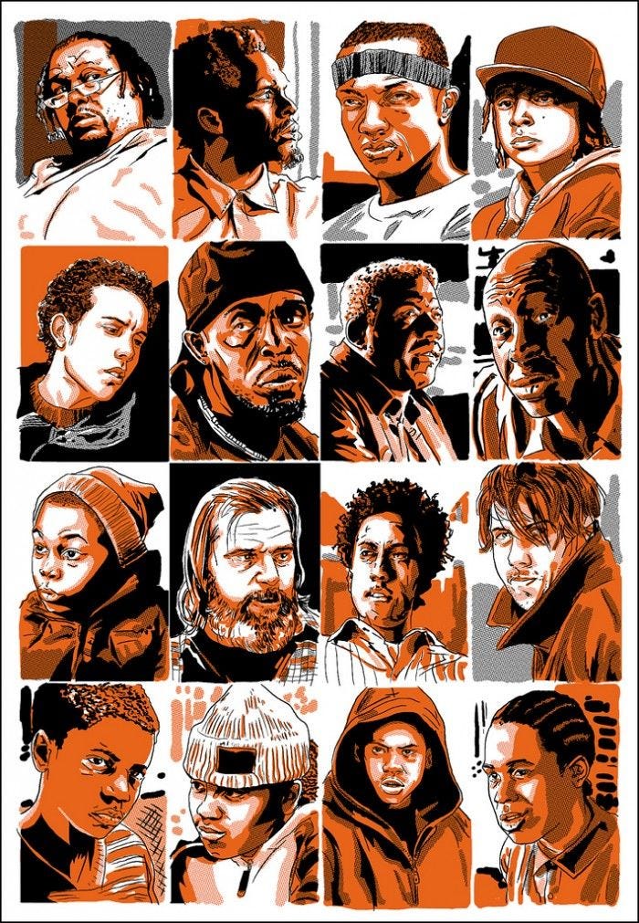 My Name is My Name” Handbill set by Tim Doyle now available | Sopranos  poster art, Movie poster art, The wire tv show