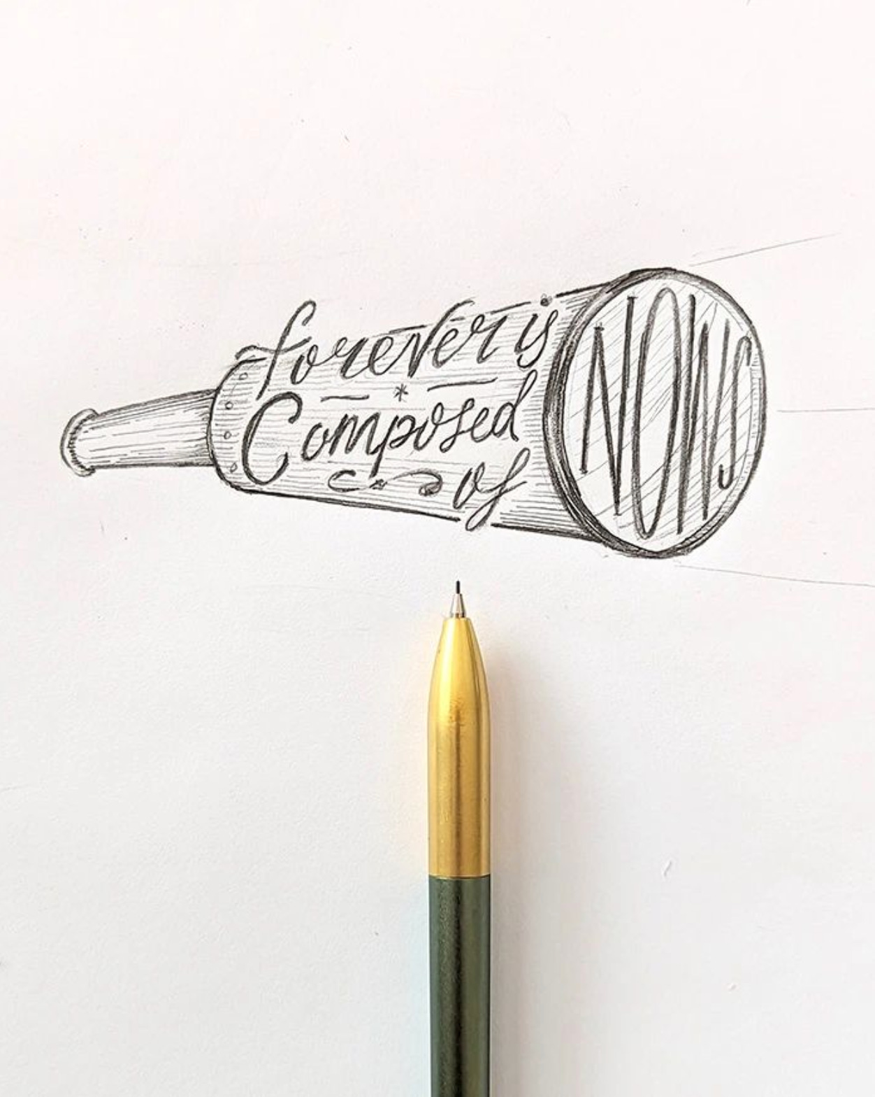 “Forever is composed of nows” - Emily Dickinson | Creative Calligraphy Challenge
