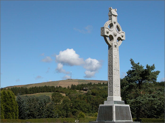 An example of a Manx Celtic Cross from St. John's Church, Isle of Man.