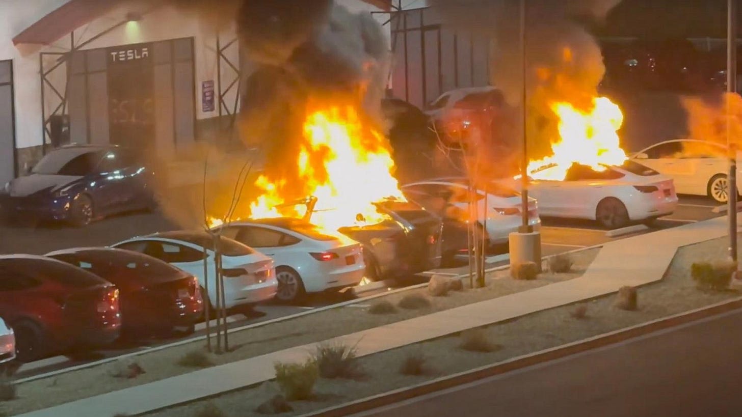Attorney general calls Tesla arson attacks 'nothing short of domestic  terrorism' - ABC News
