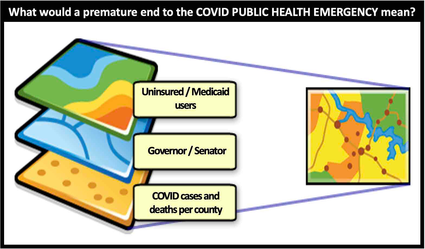 How would prematurely ending the PUBLIC COVID HEALTH EMERGENCY mean to you?