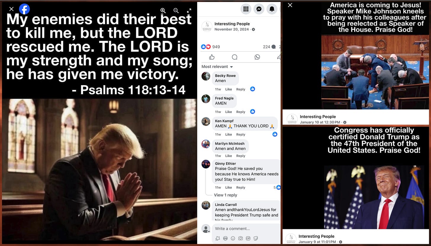 three pro-Republican political posts from "Interesting People"