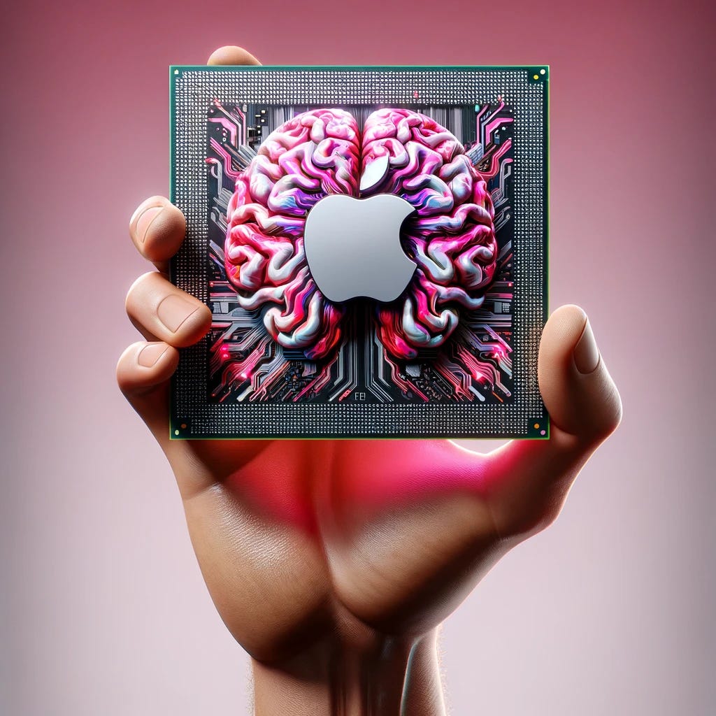 Apple AI chip illustration