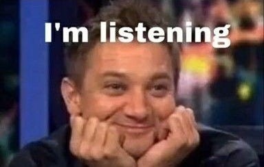 I'm listening