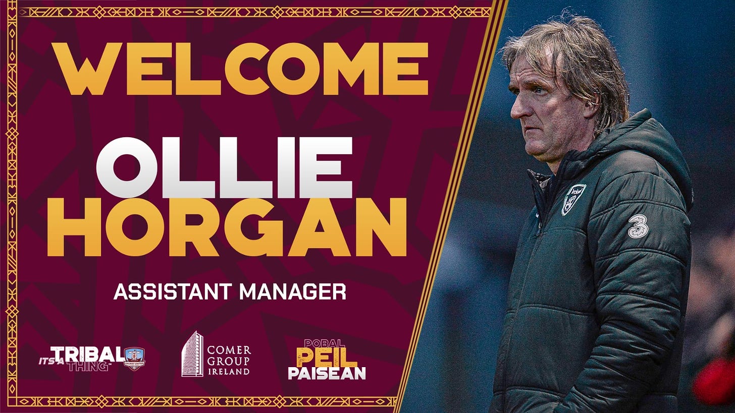 Ollie Horgan Appointed as Men's Assistant Manager - Galway United