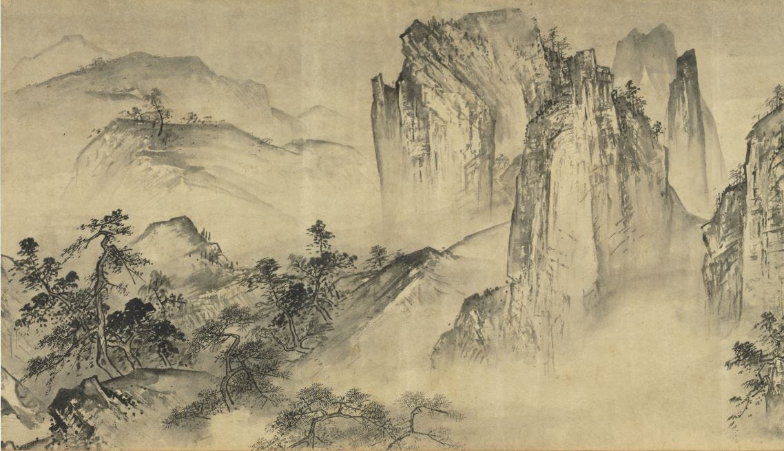 Pure and Remote View of Streams and Mountains by Xia Gui (ver 1180-1230) |  Chinese landscape painting, Landscape art, Asian painting