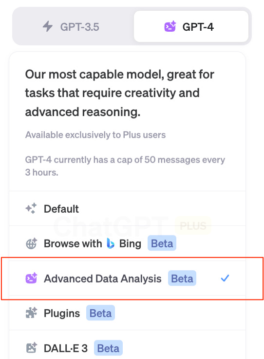 Advanced Data Analysis Plugin for ChatGPT