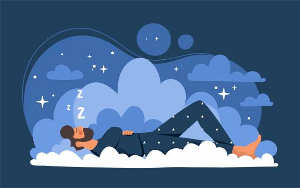 Peaceful Sleep Concept Stock Illustration - Download Image Now - Sleeping,  Dreamlike, Healthy Lifestyle - iStock