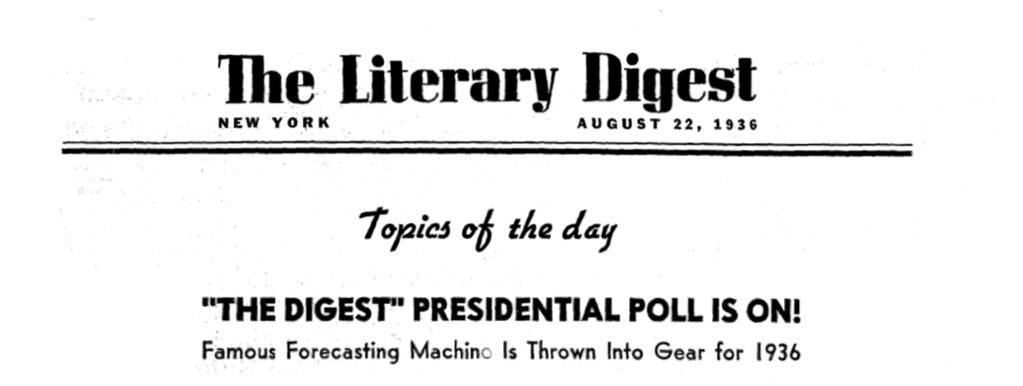 Two Lessons of Sampling Bias from 1936 US Elections | by OÖ | Medium