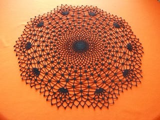 Halloween Crochet Doily Patterns- Spider Web Crochet Doilies