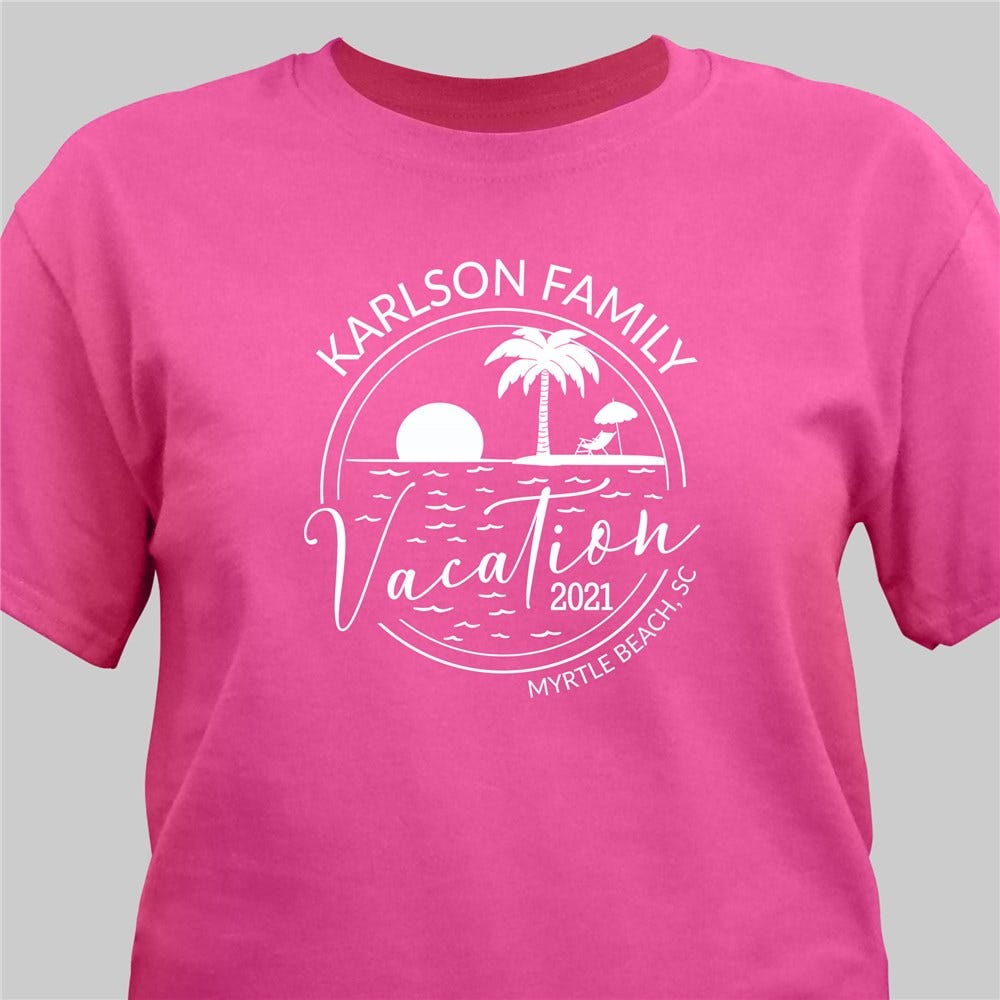 Personalized Family Beach Vacation T-Shirt | GiftsForYouNow