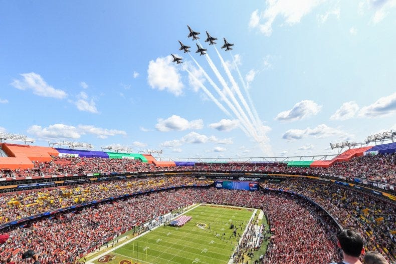 Air Force to Pay for More Stadium Flyovers to Inspire Sports Fans to Join Up