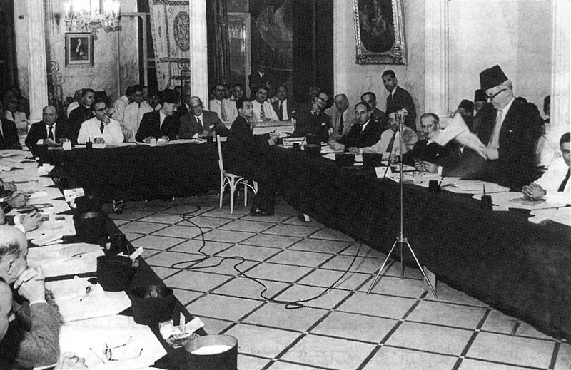 Apertura della settima sessione del Consiglio della Lega Araba - settembre 1947