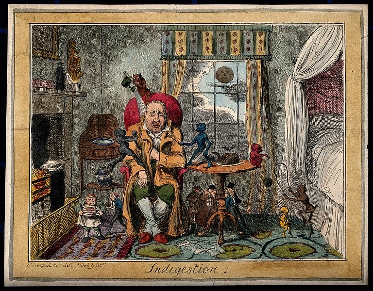 File:A man suffering from indigestion; suggested by little charac Wellcome V0010877.jpg