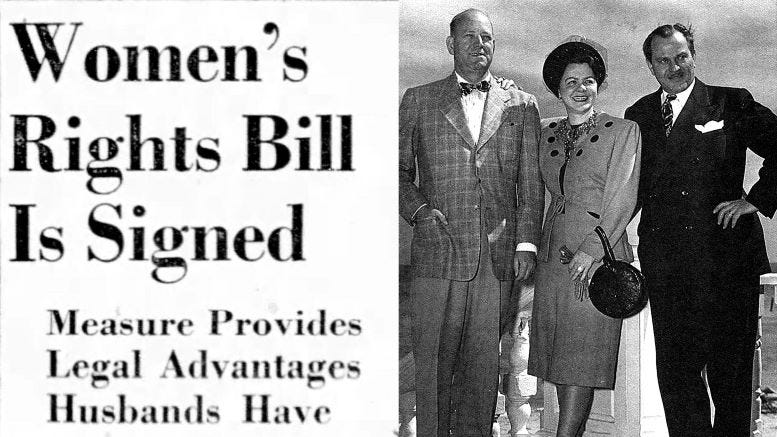 Headline of the signing of the act in the Miami Herald along with a photo of Sheila Murrell (right), at the Surf Club in the 1950s. Headline of the signing of the act in the Miami Herald along with a photo of Sheila Murrell (right), at the Surf Club in the 1950s.