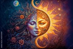 870 Best Sun and Moon... ideas | moon art, sun moon stars, celestial art