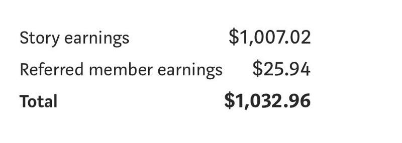 My Month 5 earnings