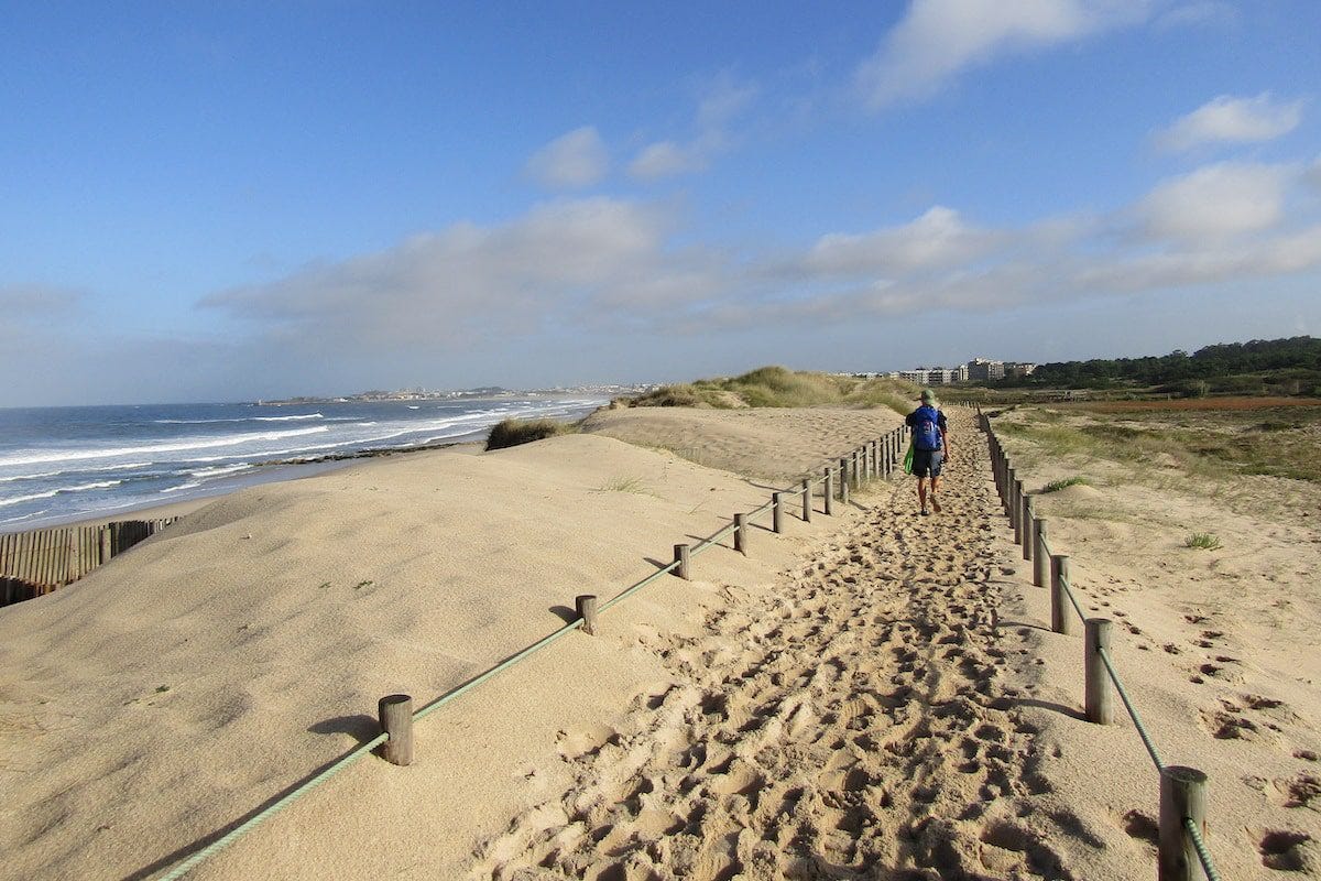 A stretch of beach along the Camino de Santiago A stretch of beach along the Camino de Santiago