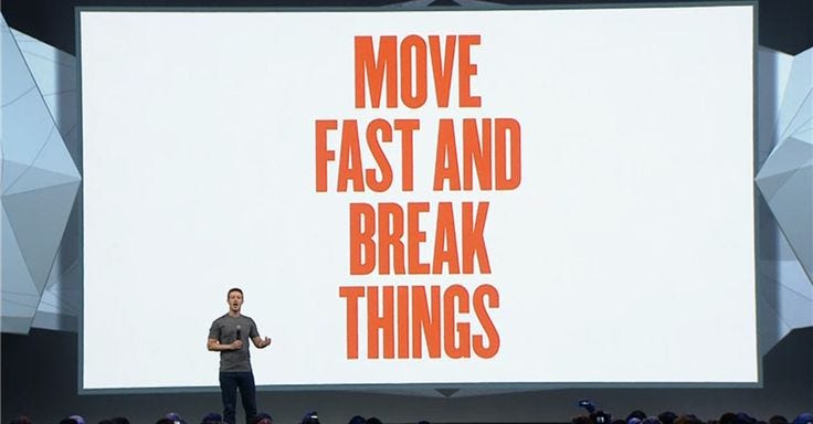 Facebook Changes Its 'Move Fast and Break Things' Motto | Moving, Business  motivation, Growing up