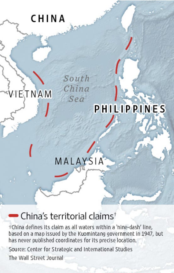 China's Line in the Sea--Something of a Mystery - WSJ