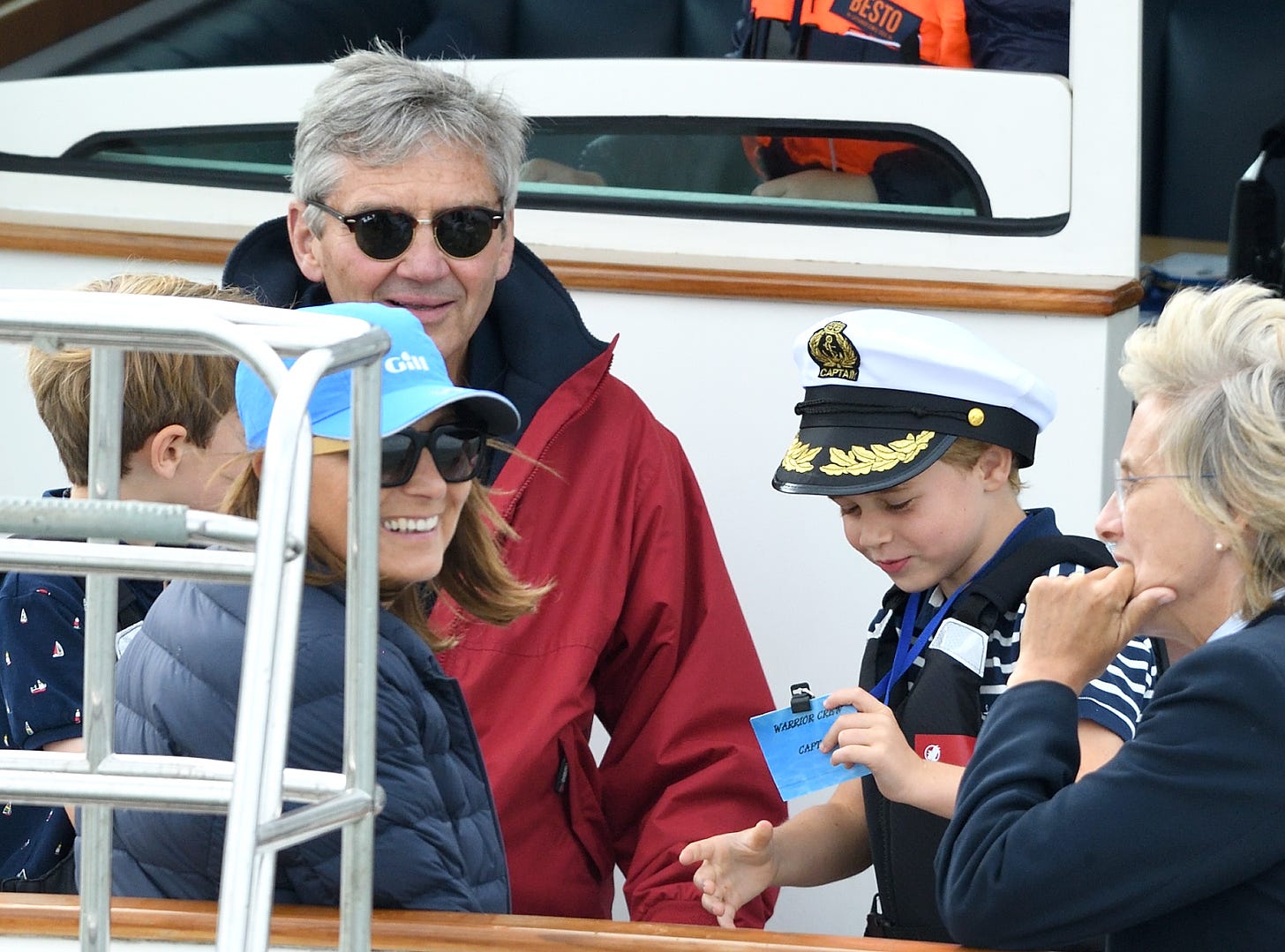 carole and michael middleton sailing with prince george